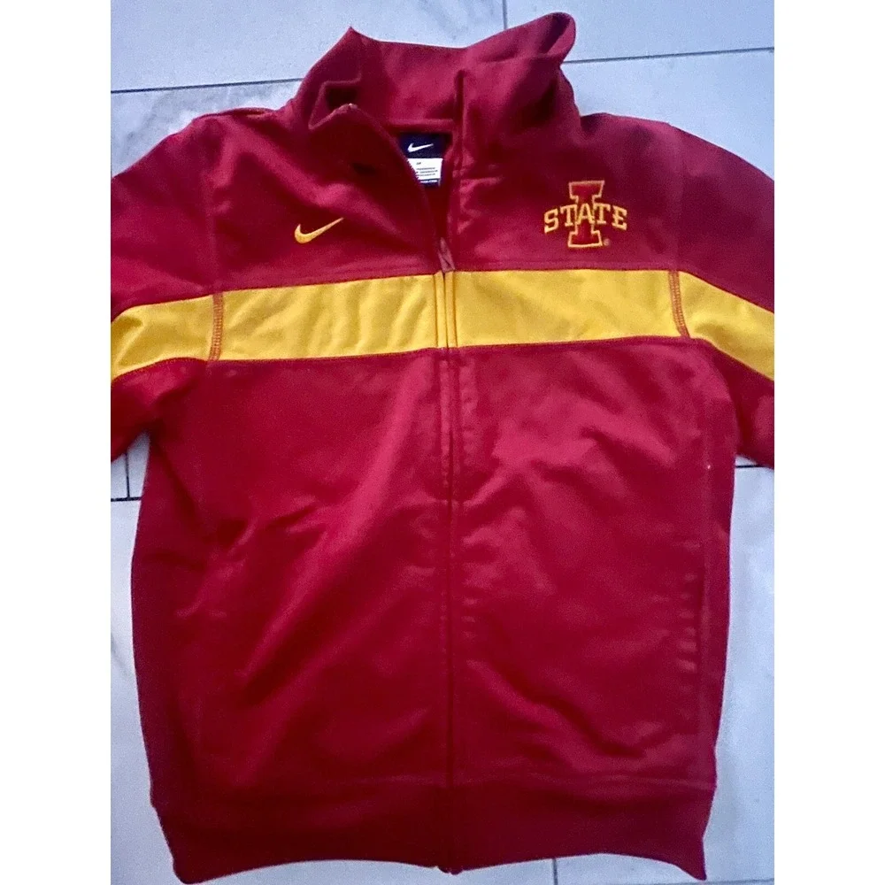 Iowa State Cyclones NIKE Full Zip Youth Track Jacket Size Medium Embroidered
